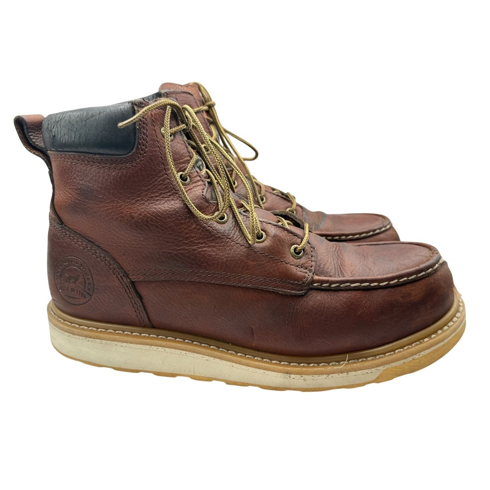 Irish Setter Red Wing Ashby 6" Aluminum Toe Safety‎ Work Boots Mens 11.5 D Brown